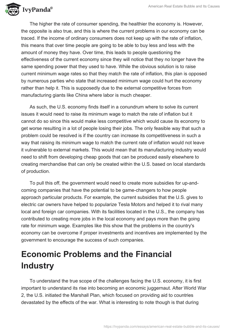 American Real Estate Bubble and Its Causes. Page 3