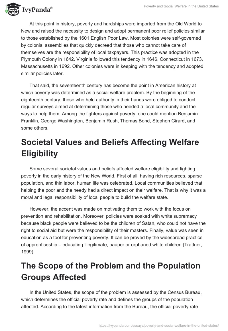 Poverty and Social Welfare in the United States. Page 2