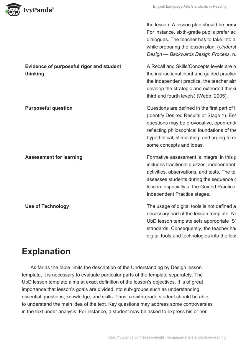 English Language Arts Standards in Reading. Page 3
