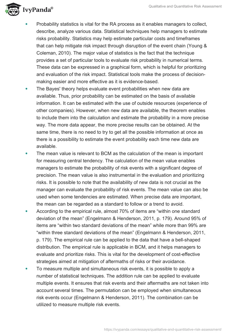 Qualitative and Quantitative Risk Assessment. Page 2