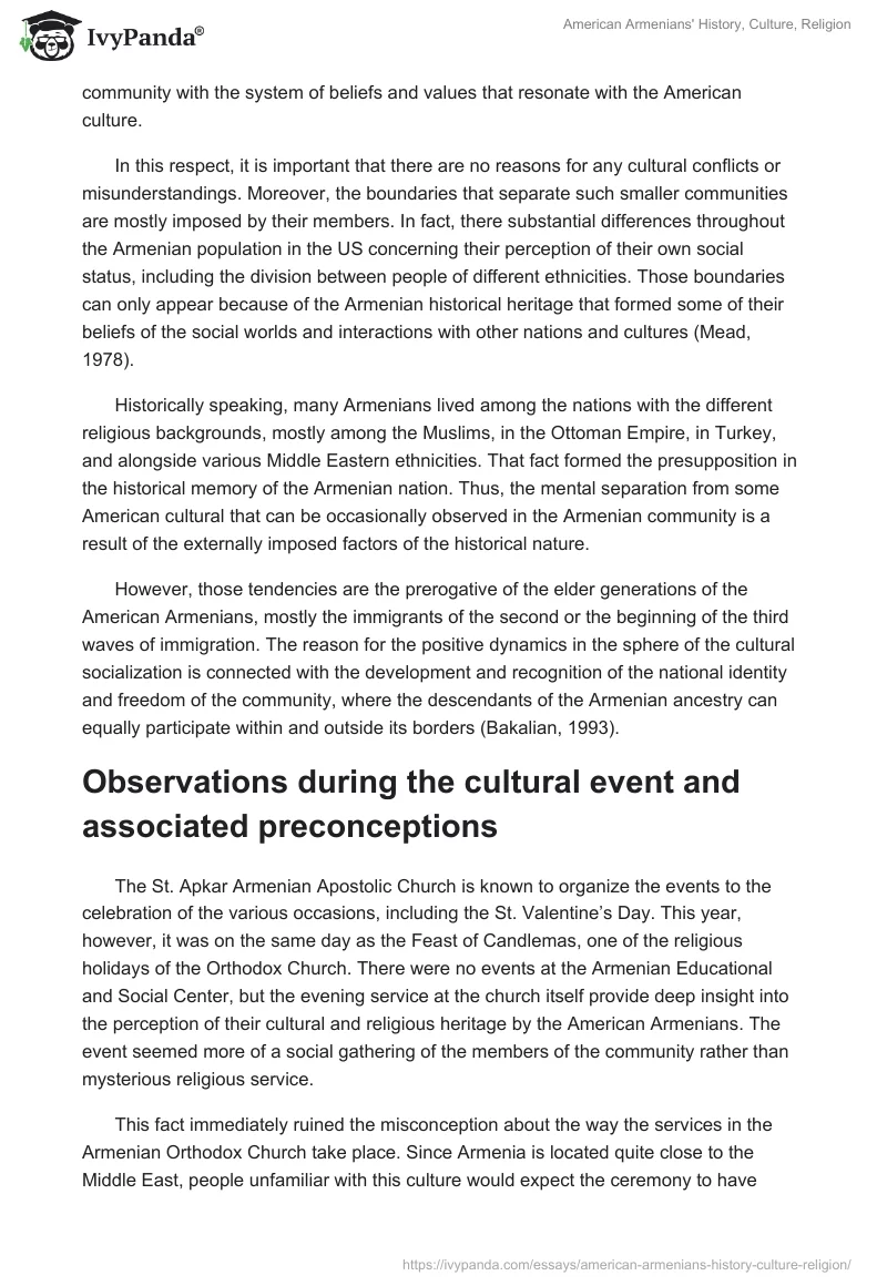 American Armenians' History, Culture, Religion. Page 5