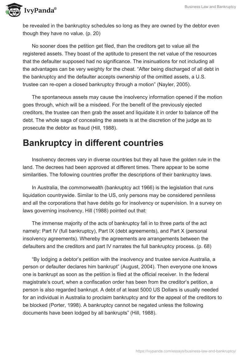 Business Law and Bankruptcy. Page 3
