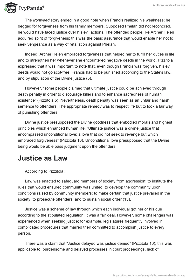 All three levels of justice. Page 3