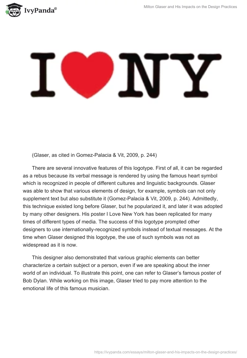 Milton Glaser and His Impacts on the Design Practices. Page 2