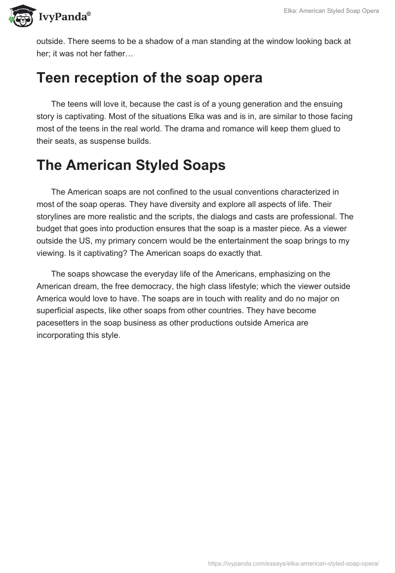 Elka: American Styled Soap Opera. Page 3