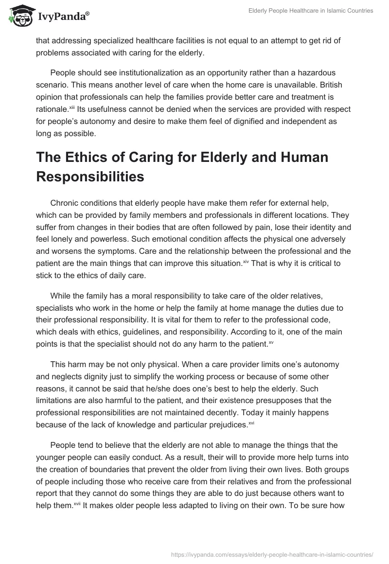 Healthcare for Elderly People in Islamic Countries. Page 4