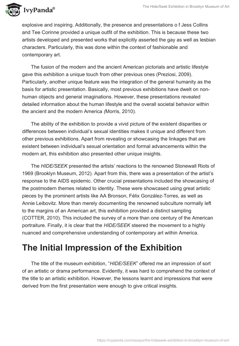 The Hide/Seek Exhibition in Brooklyn Museum of Art. Page 2
