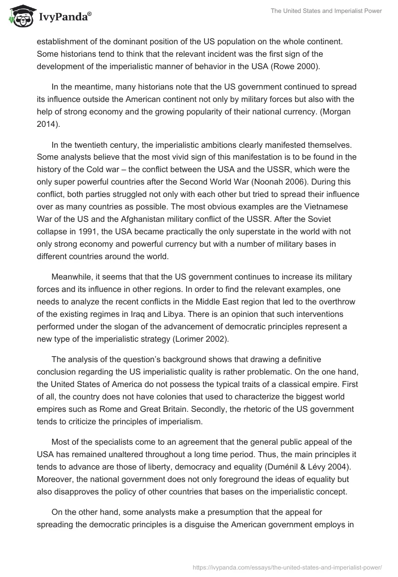 The United States and Imperialist Power. Page 2