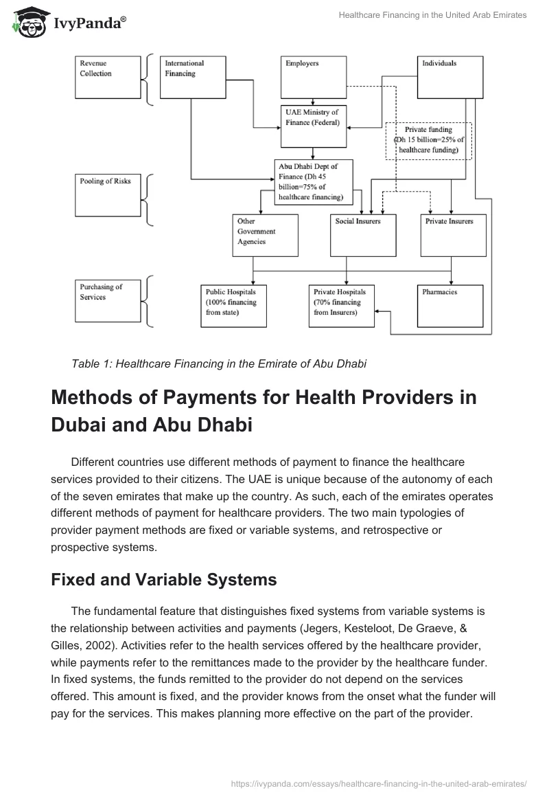Healthcare Financing in the United Arab Emirates. Page 2
