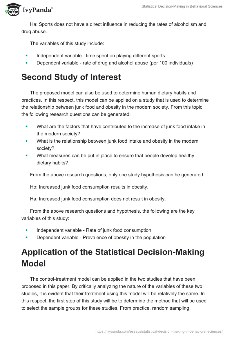 Statistical Decision-Making in Behavioral Sciences. Page 5