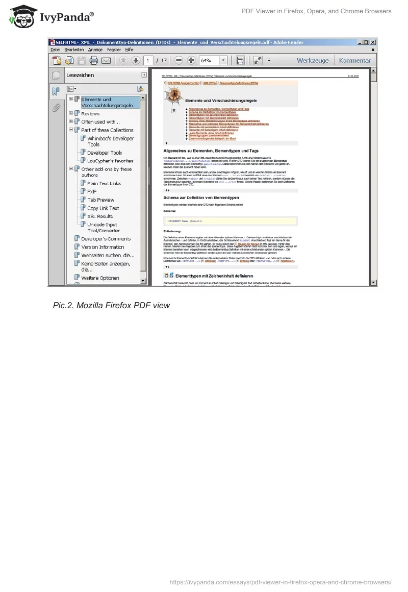 PDF Viewer in Firefox, Opera, and Chrome Browsers. Page 3