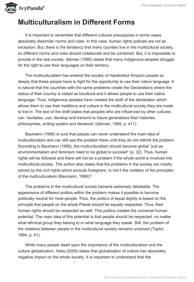 The Universality of Human Rights. Page 5