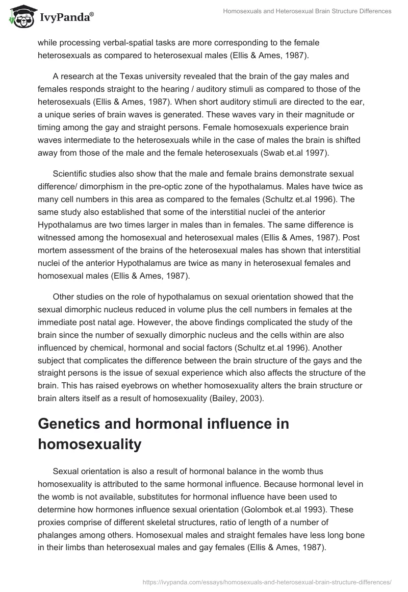 Homosexuals and Heterosexual Brain Structure Differences. Page 3
