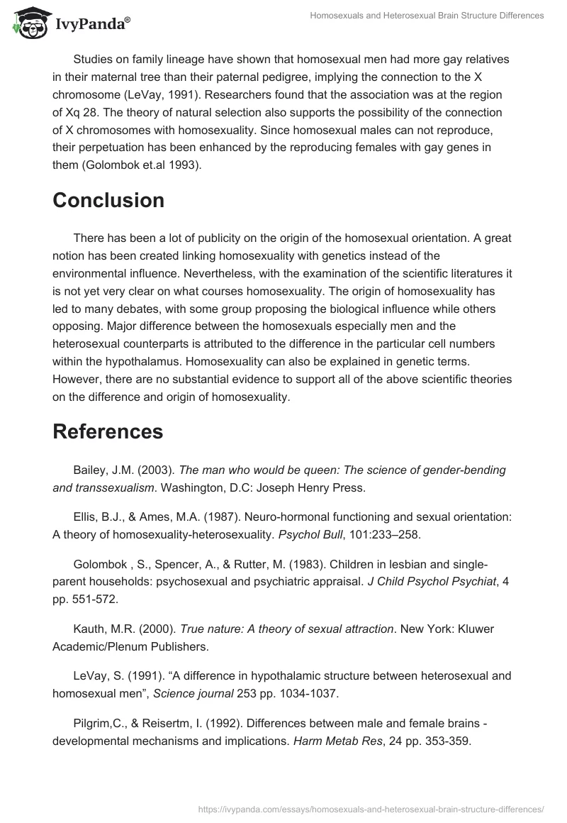 Homosexuals and Heterosexual Brain Structure Differences. Page 4