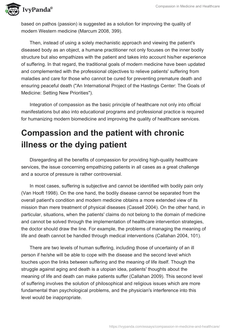 Compassion in Medicine and Healthcare. Page 3