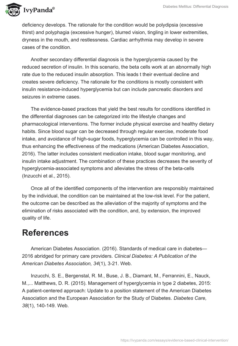 Diabetes Mellitus: Differential Diagnosis. Page 2
