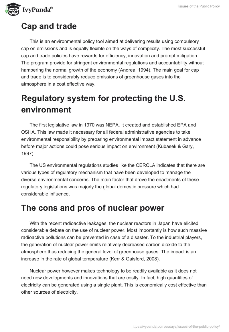 Issues of the Public Policy. Page 2