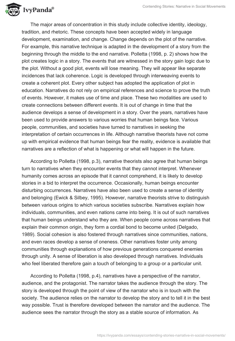 Contending Stories: Narrative in Social Movements. Page 2