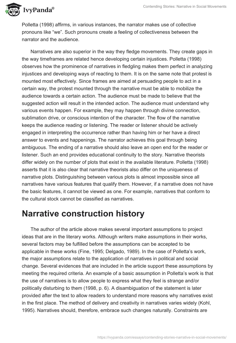 Contending Stories: Narrative in Social Movements. Page 3