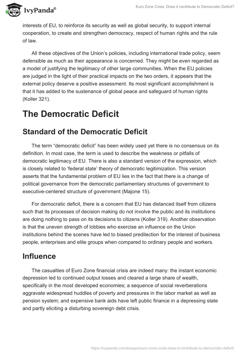 Euro Zone Crisis: Does It Contribute to Democratic Deficit?. Page 4