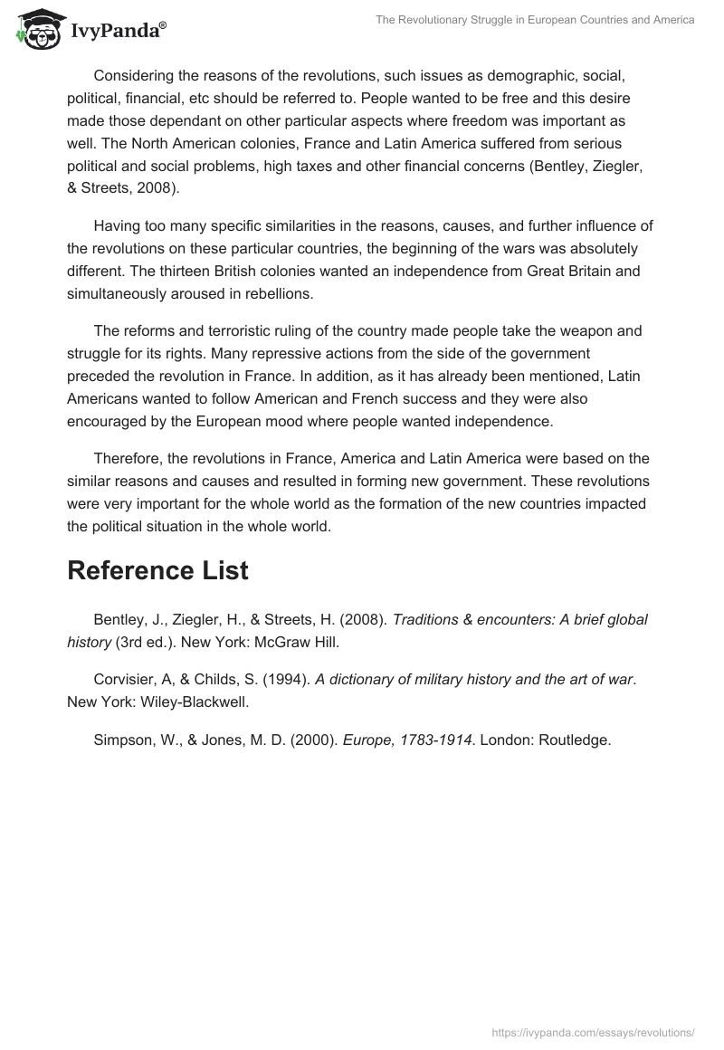 The Revolutionary Struggle in European Countries and America. Page 2
