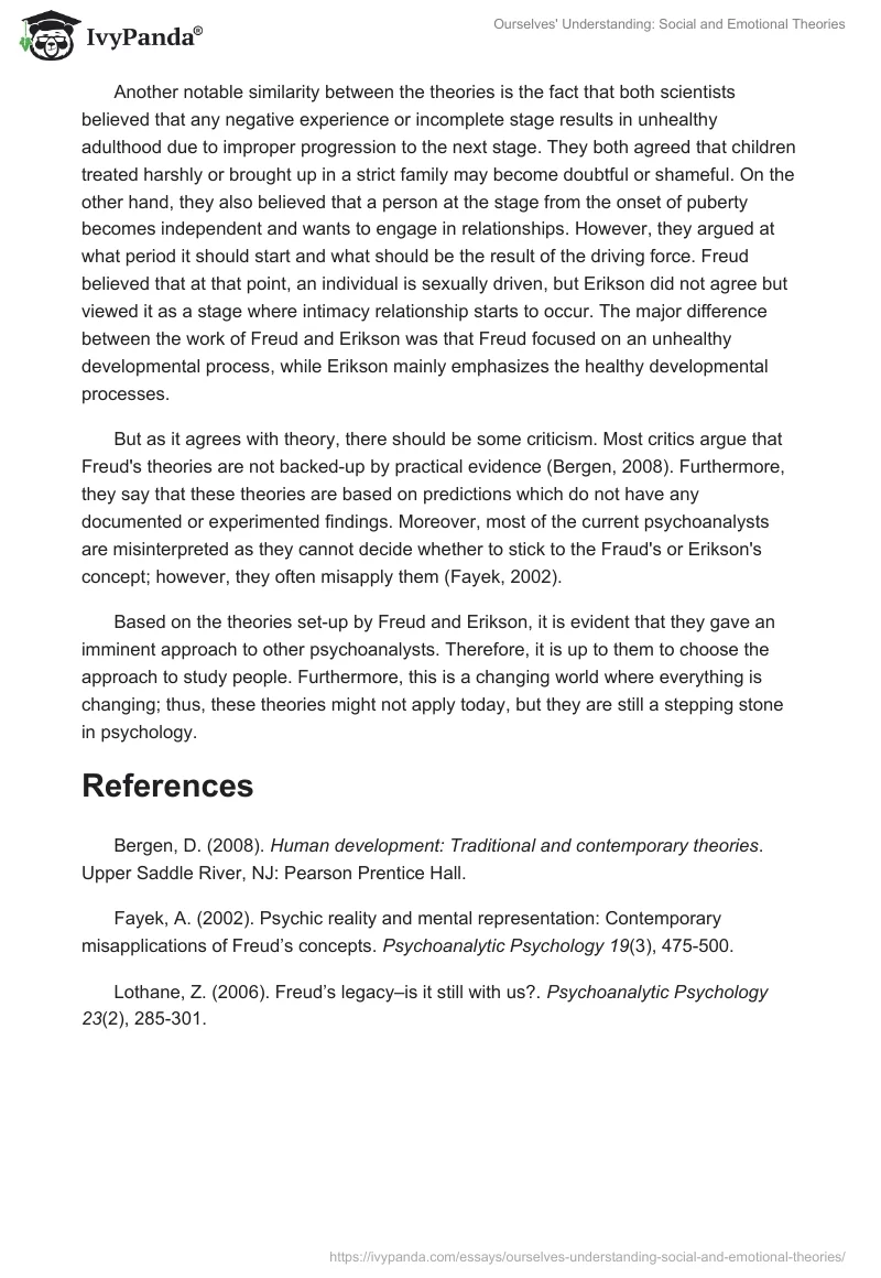 Ourselves' Understanding: Social and Emotional Theories. Page 2
