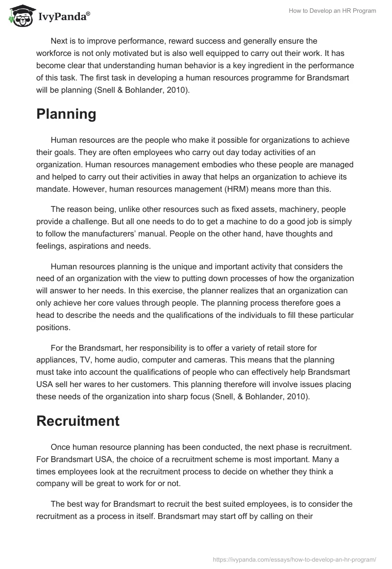 How to Develop an HR Program. Page 2