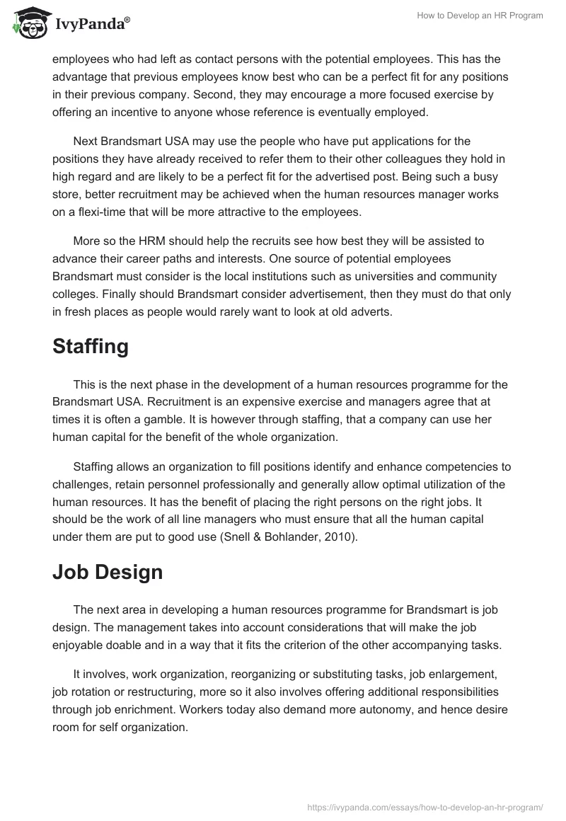 How to Develop an HR Program. Page 3