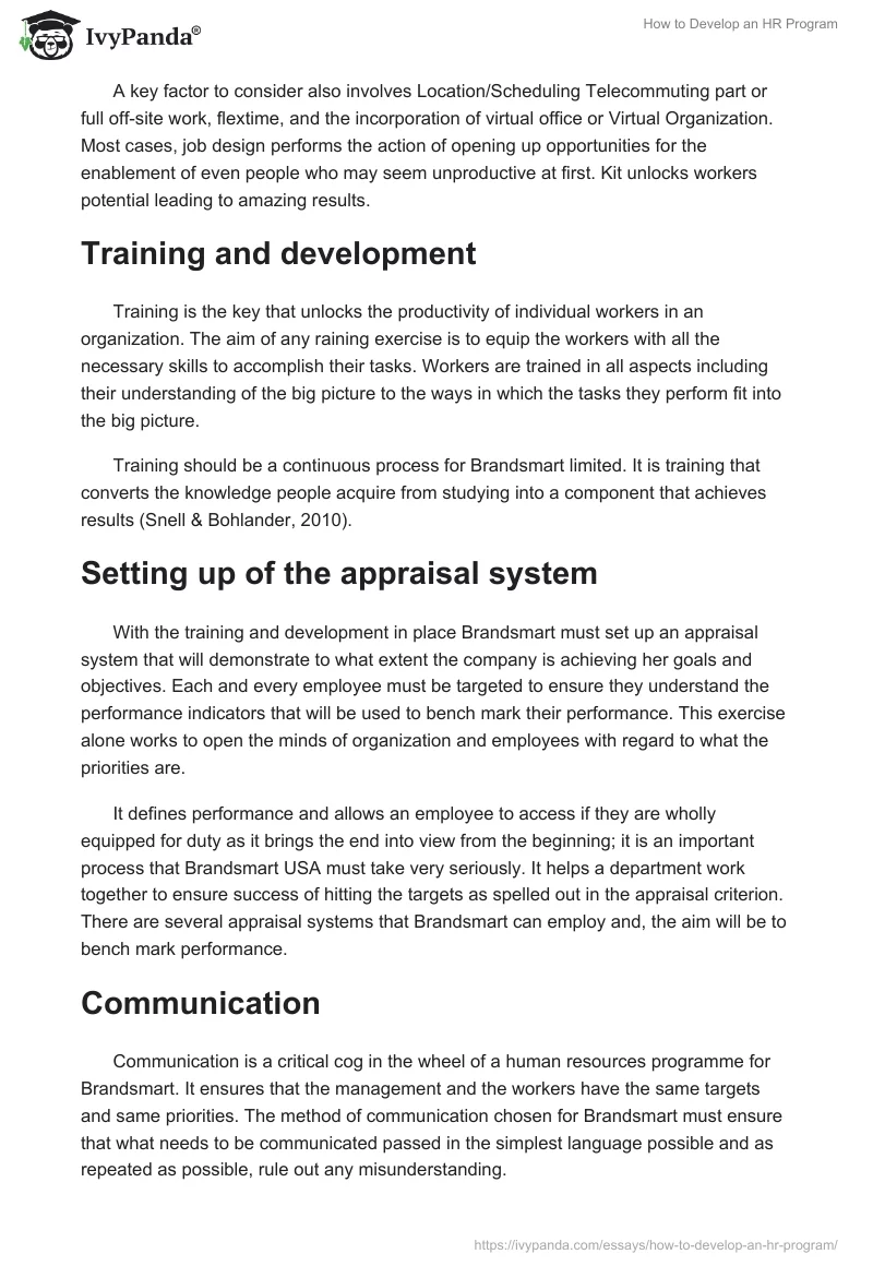 How to Develop an HR Program. Page 4