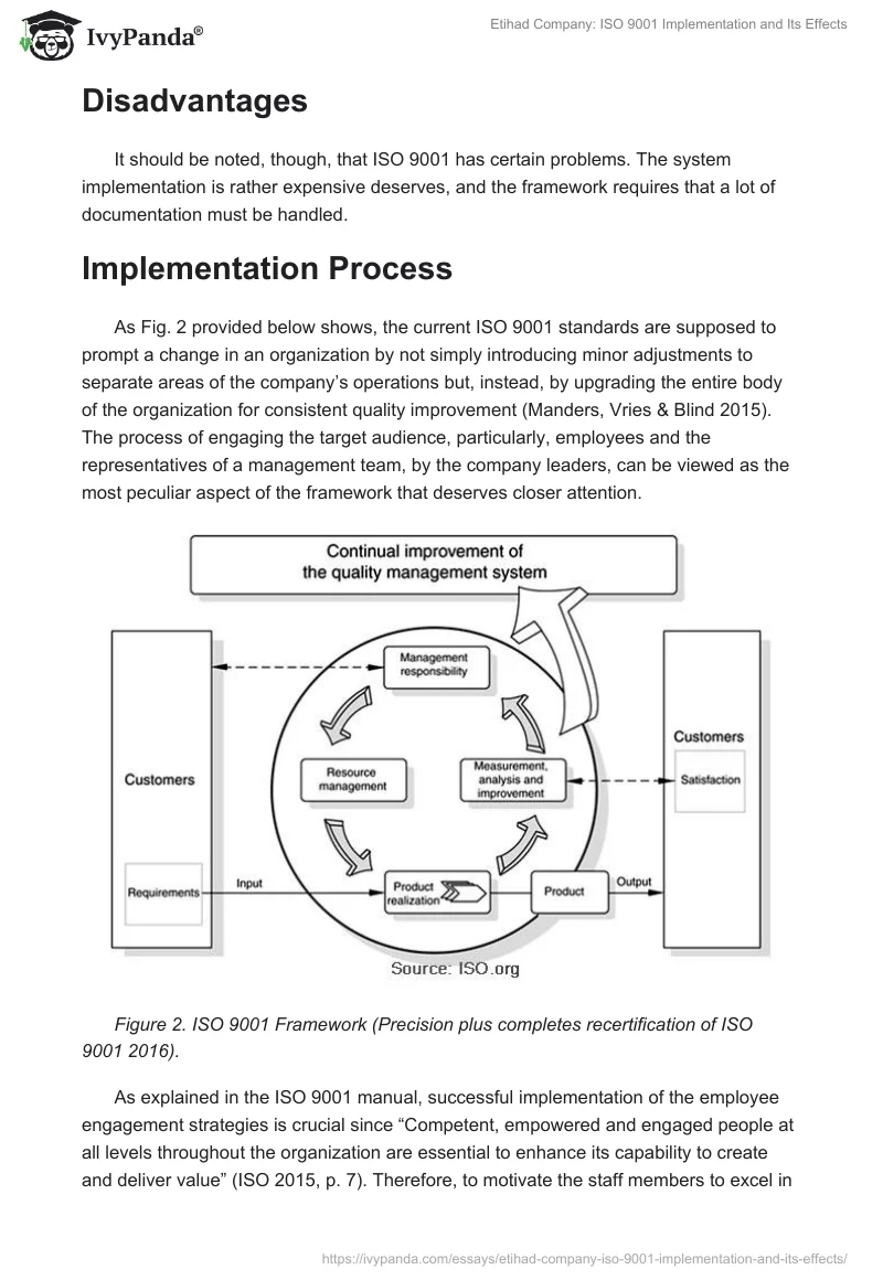 Etihad Company: ISO 9001 Implementation and Its Effects. Page 3