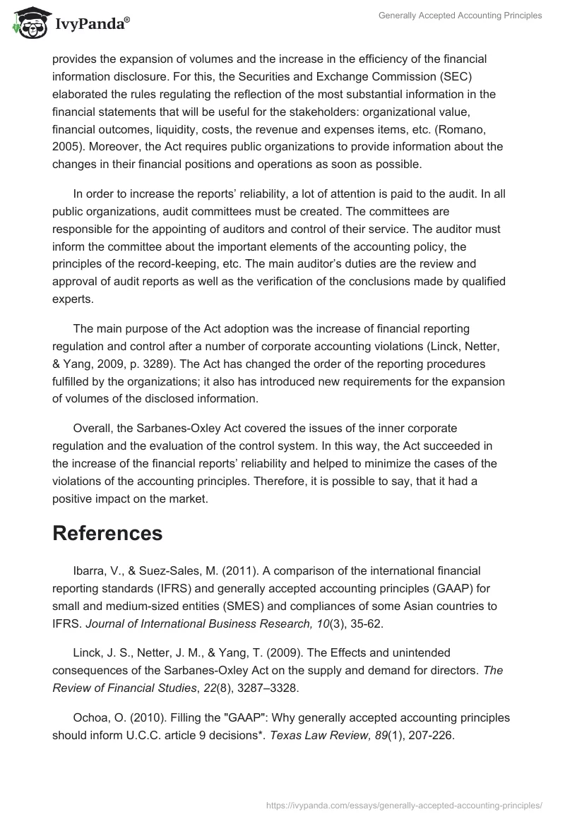 Generally Accepted Accounting Principles. Page 2