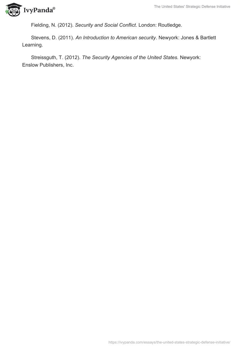 The United States' Strategic Defense Initiative. Page 4