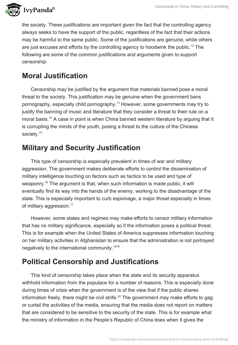 Censorship in China: History and Controlling. Page 3