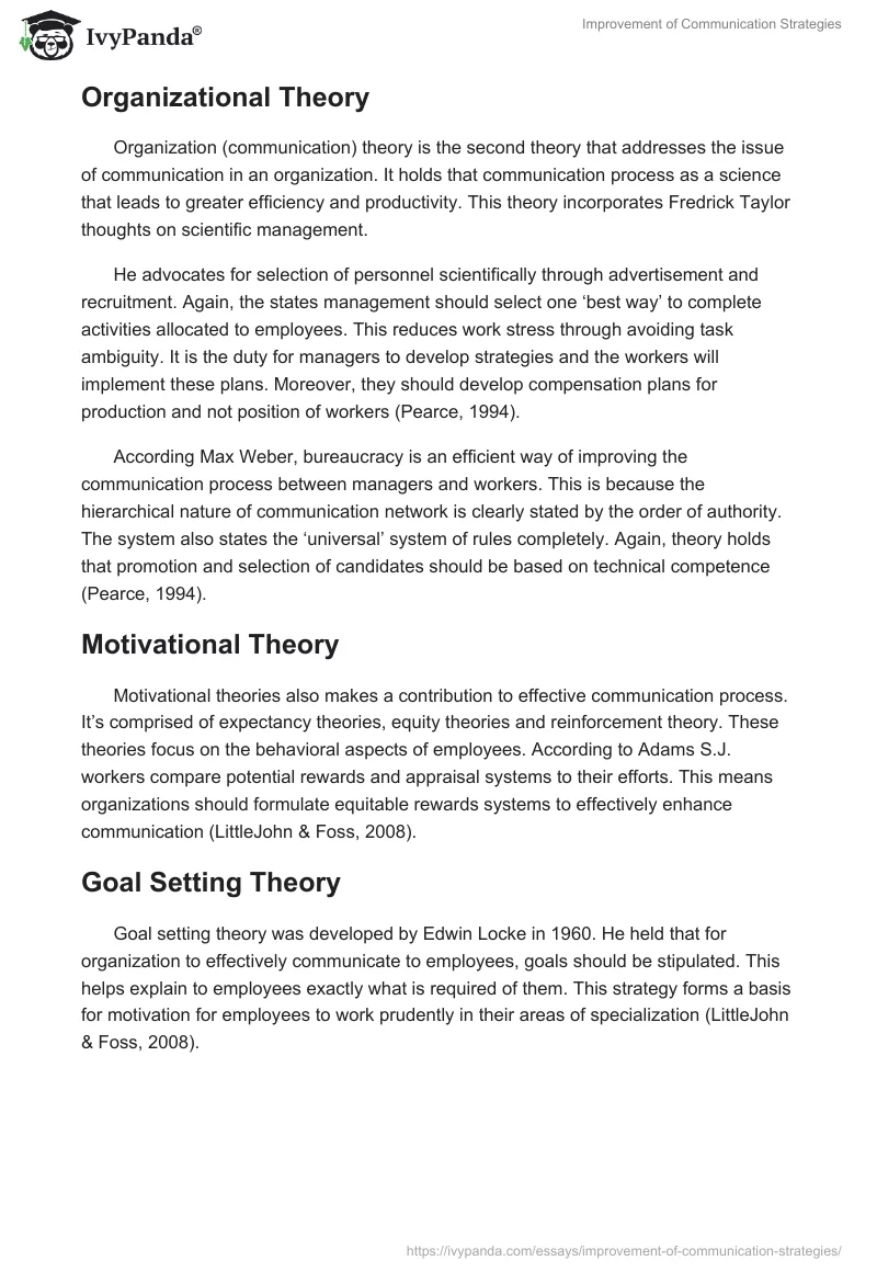 Improvement of Communication Strategies. Page 4