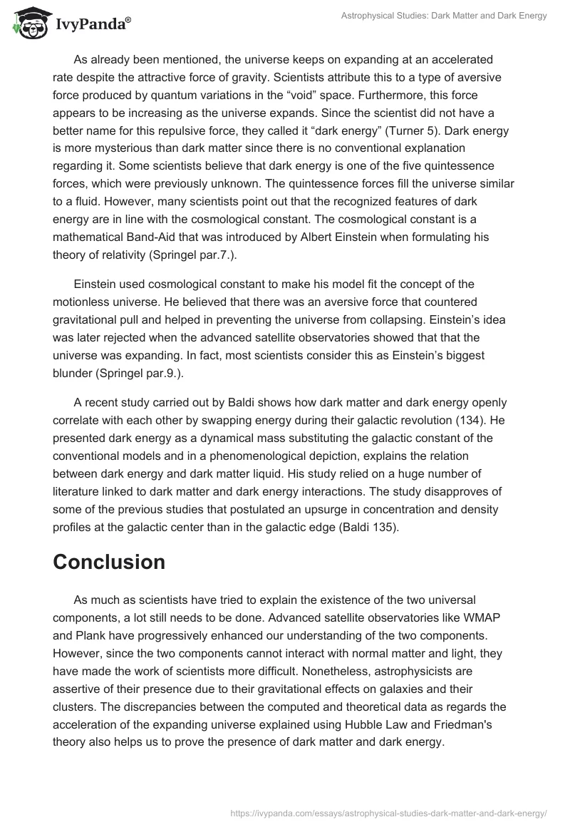 Astrophysical Studies: Dark Matter and Dark Energy. Page 4