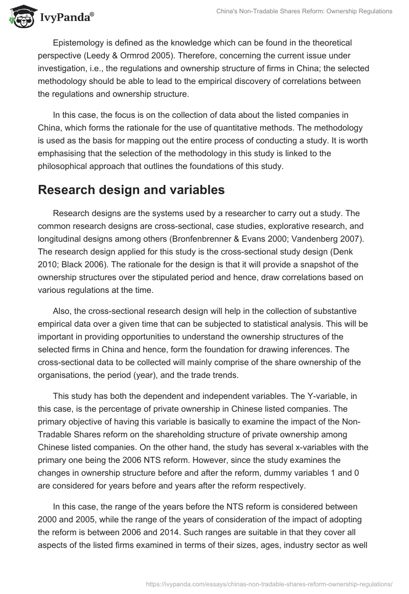 China's Non-Tradable Shares Reform: Ownership Regulations. Page 3