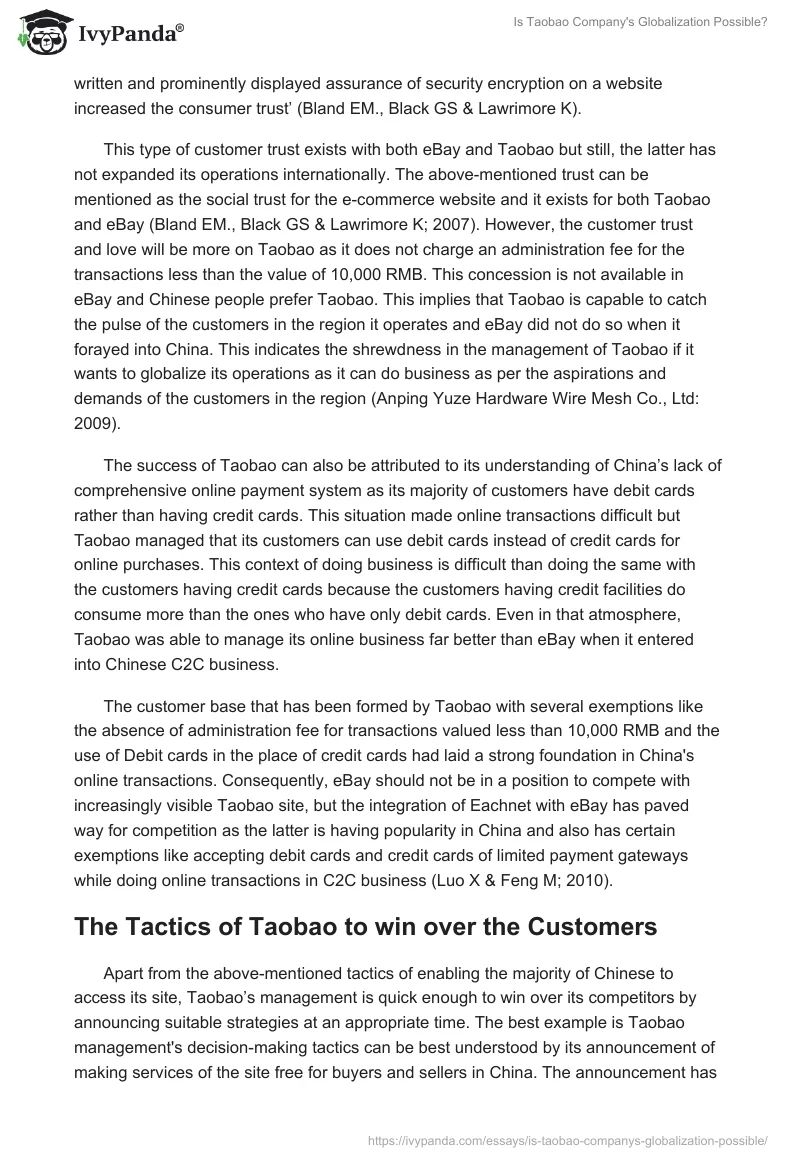 Is Taobao Company's Globalization Possible?. Page 4