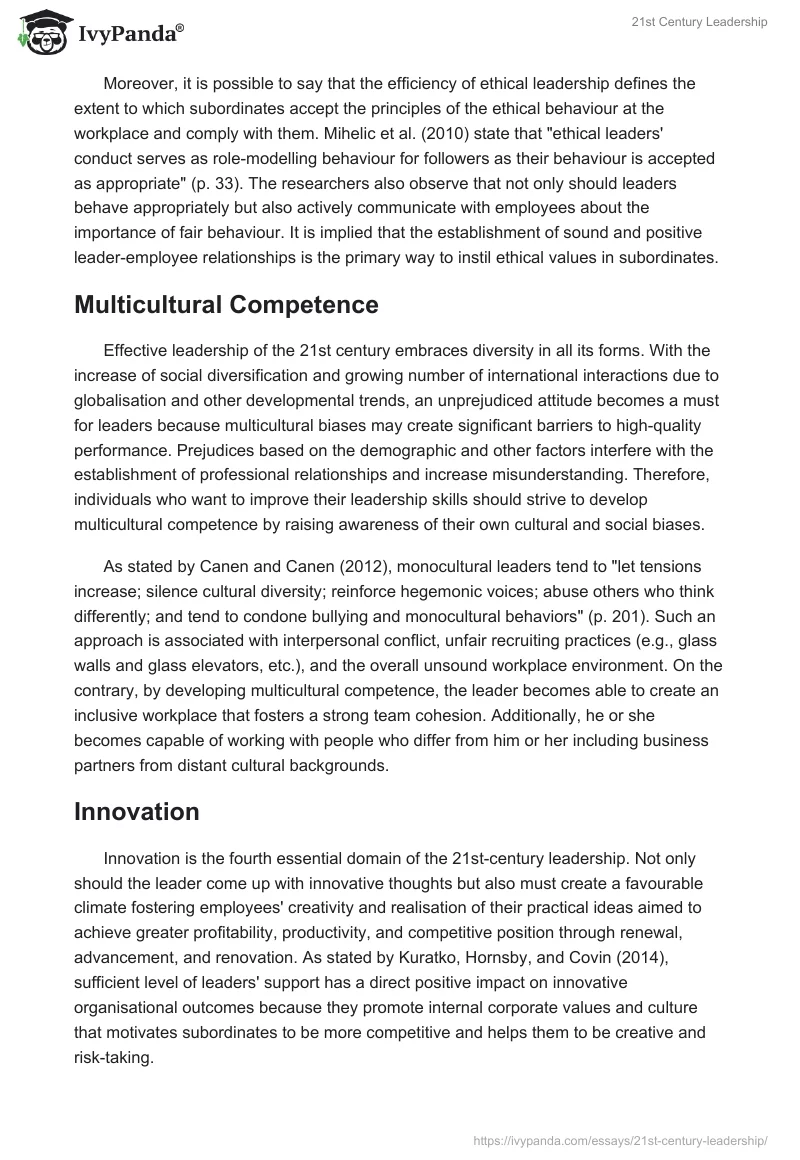 21st Century Leadership. Page 3