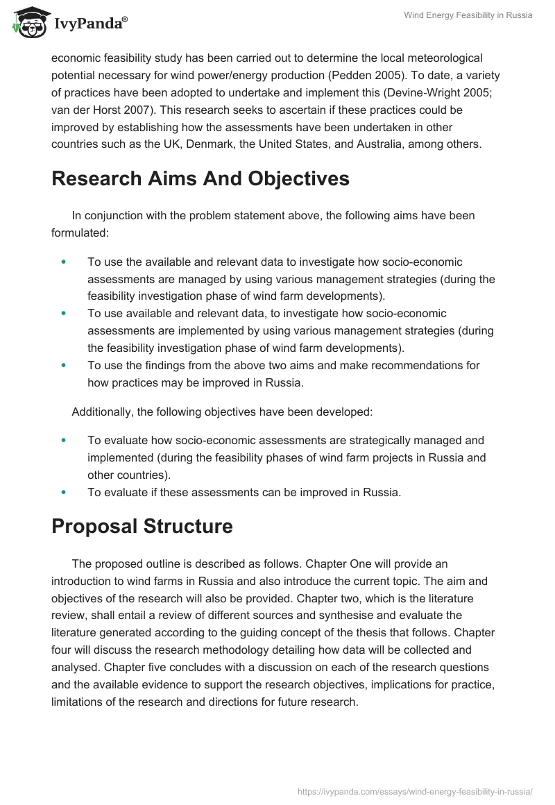 Wind Energy Feasibility in Russia. Page 2