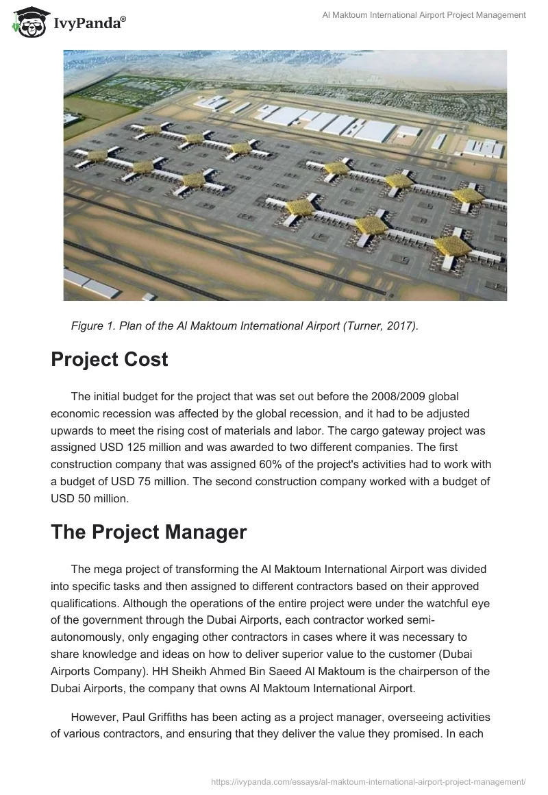 Al Maktoum International Airport Project Management. Page 3