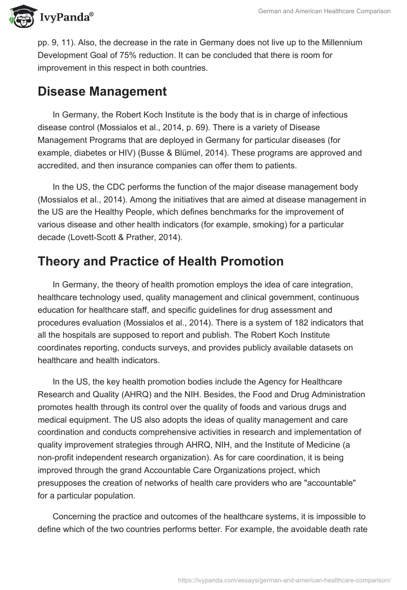 German and American Healthcare Comparison. Page 4