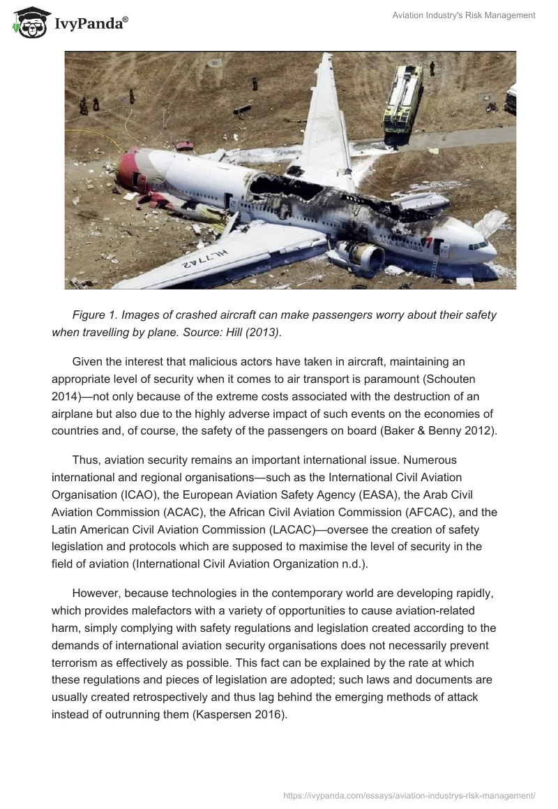Aviation Industry's Risk Management. Page 2