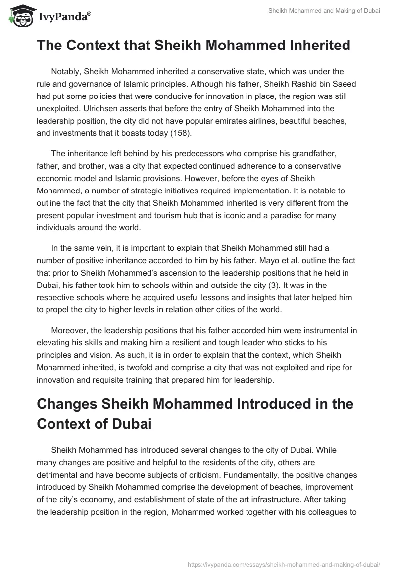 Sheikh Mohammed and Making of Dubai. Page 2