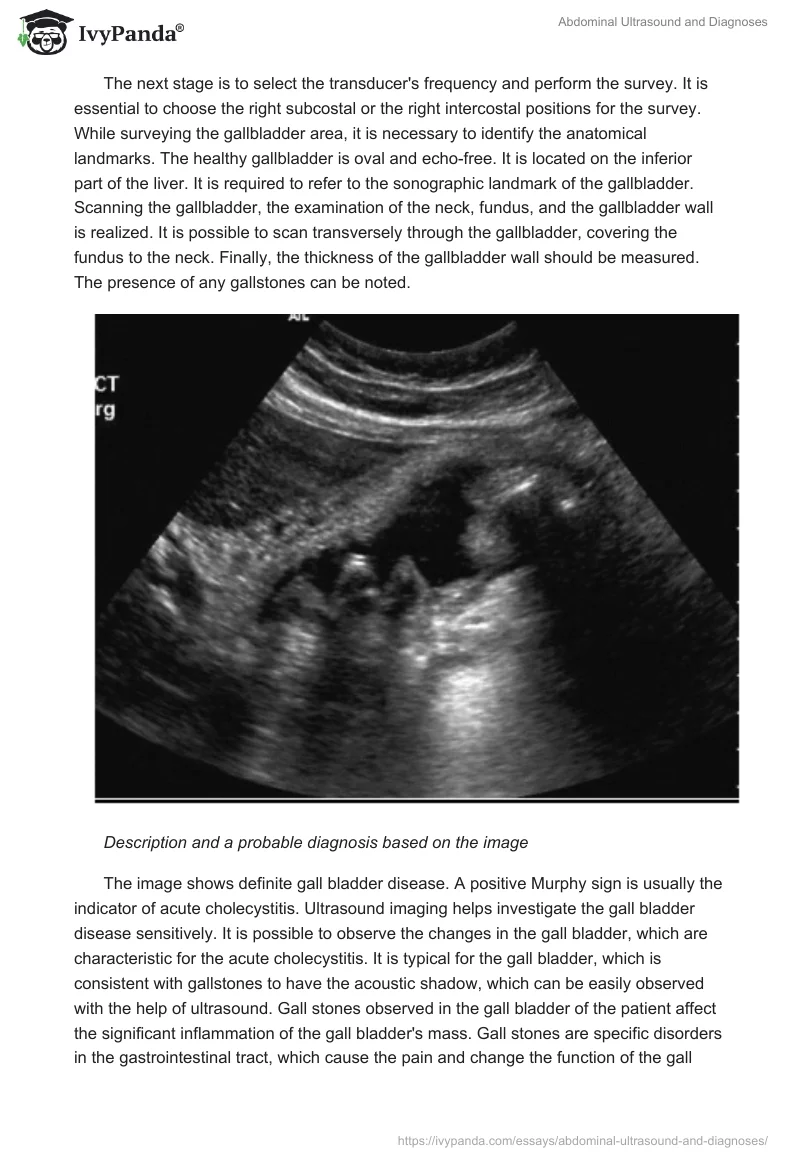 Abdominal Ultrasound and Diagnoses. Page 2