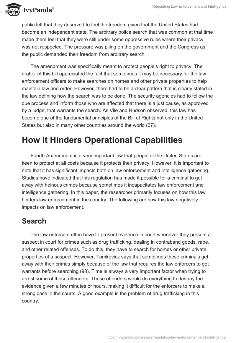 Regulating Law Enforcement and Intelligence. Page 2
