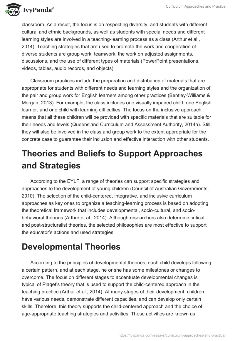 Curriculum Approaches and Practice. Page 3