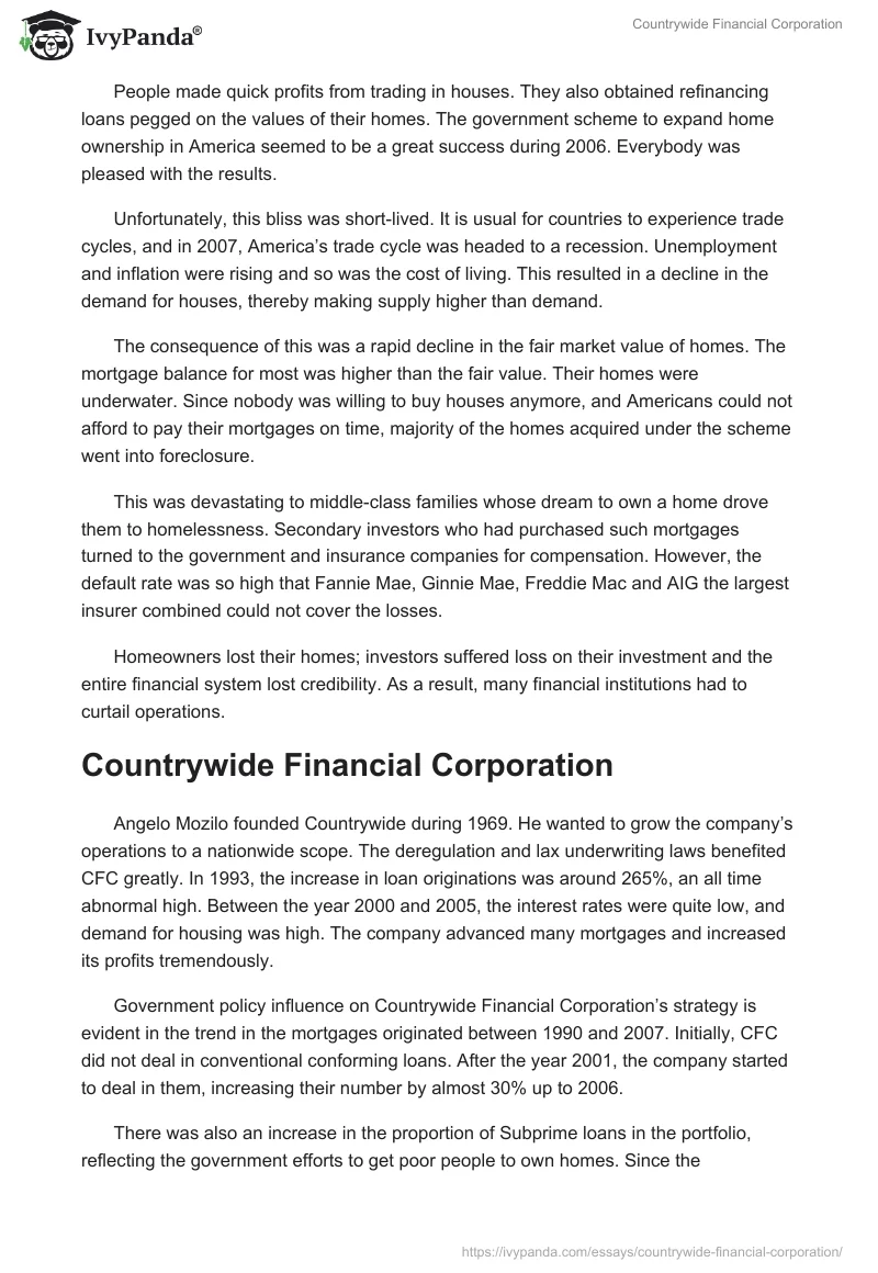 Countrywide Financial Corporation. Page 3