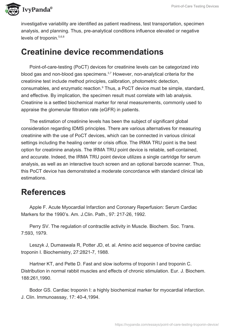 Point-of-Care Testing Devices. Page 2