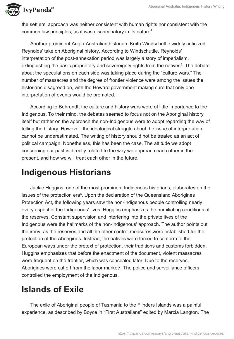 Aboriginal Australia: Indigenous History Writing. Page 2