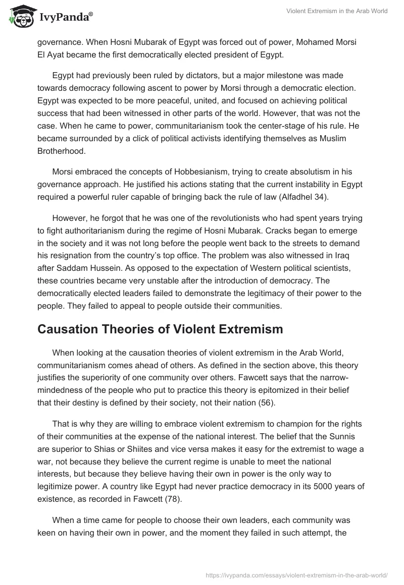 Violent Extremism in the Arab World. Page 4
